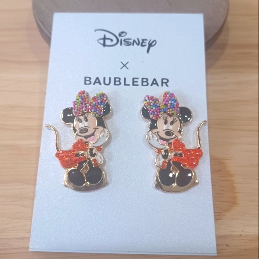 DISNEY BAUBLEBAR MINNIE MOUSE EARRINGS  🎀
